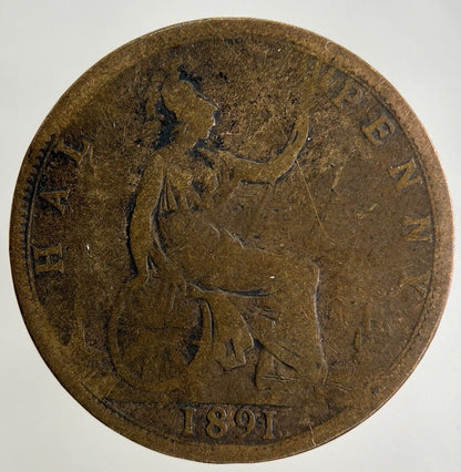 1891 Victoria Half - Penny Coin | Collectable Grade
