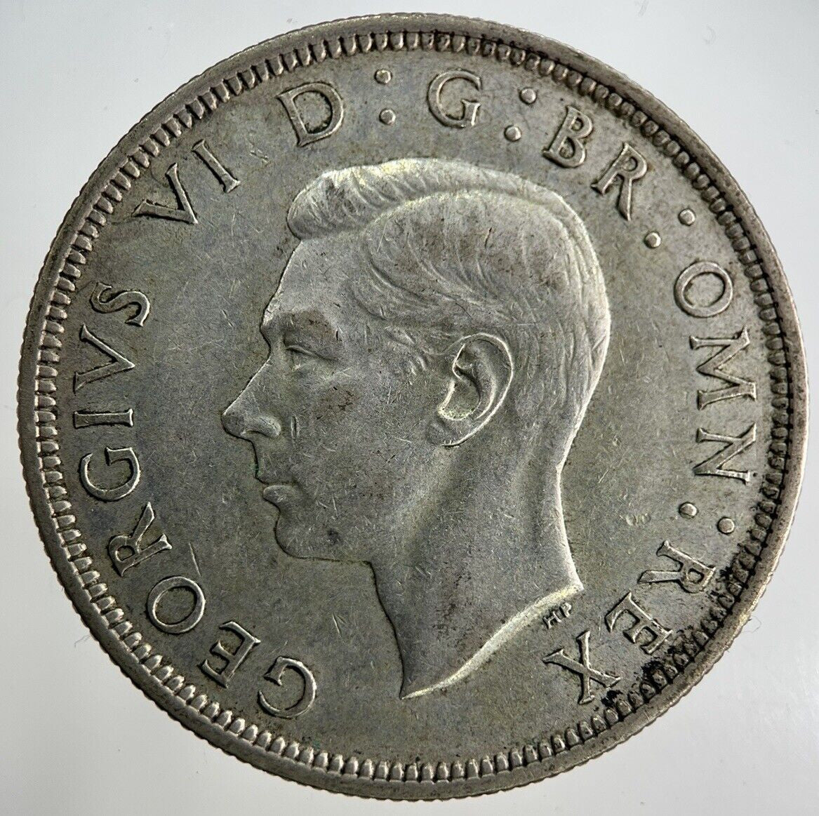 1938 George VI Half - Crown Silver Coin | Fine Collectable Grade