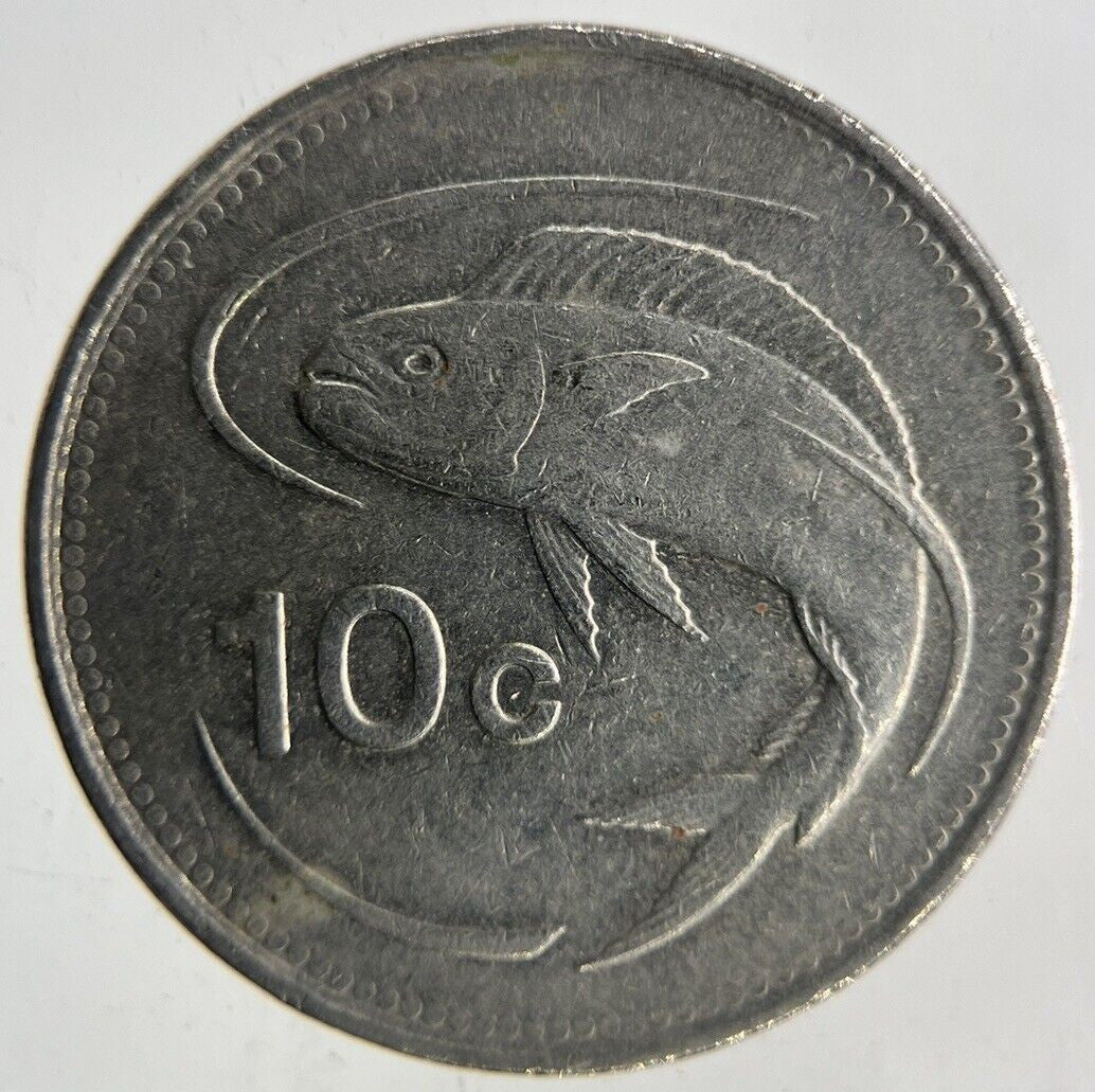 1986 Malta 10 Cents Coin | Fine Collectable Grade