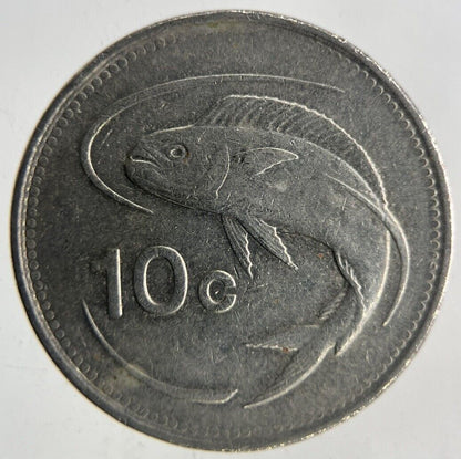 1986 Malta 10 Cents Coin | Fine Collectable Grade