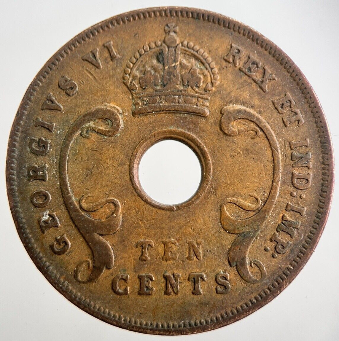 1942 East Africa 10 Cents Coin | Fine Collectable Grade | a7543