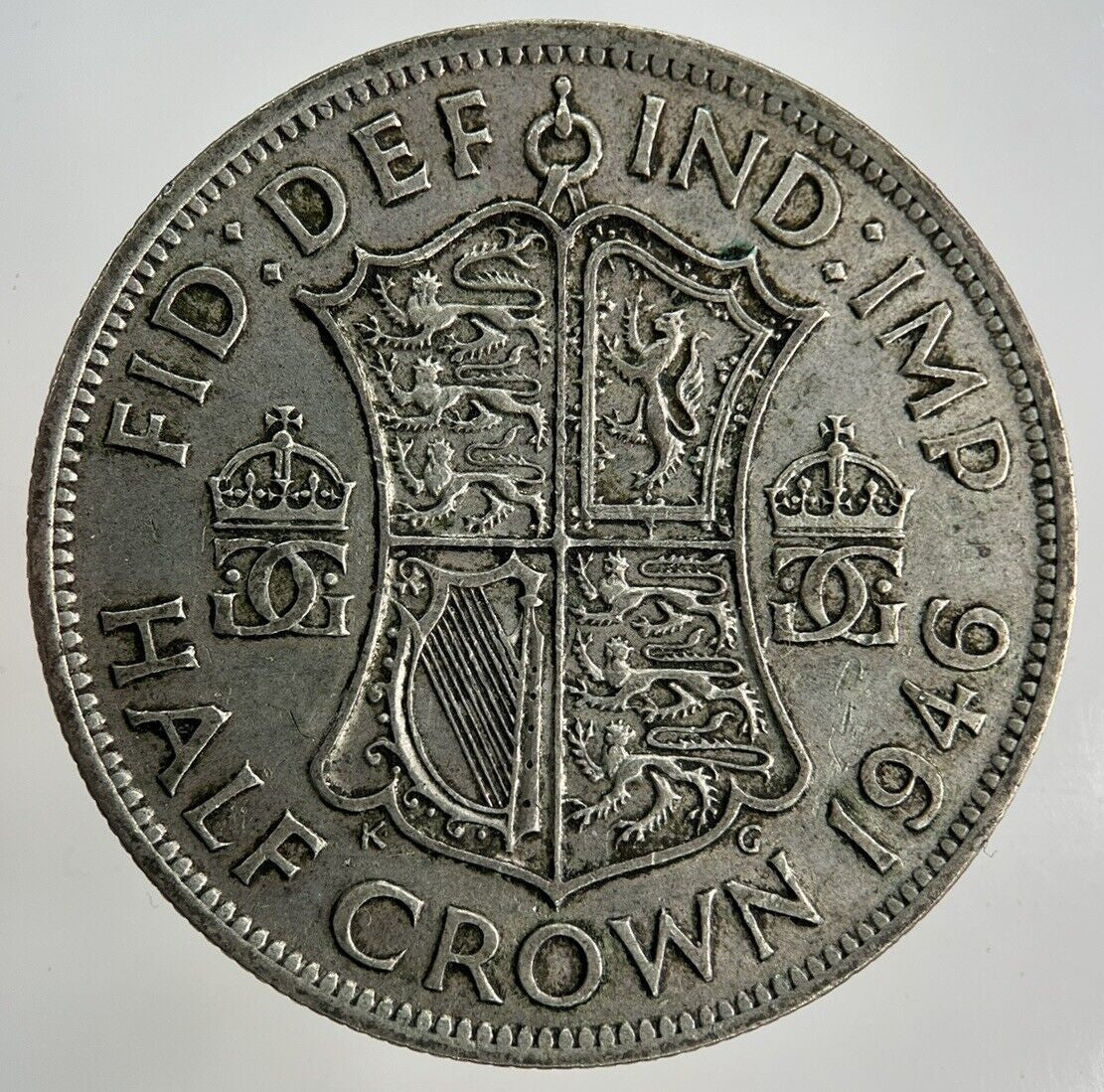 1946 George VI Half - Crown Silver Coin | Fine Collectable Grade