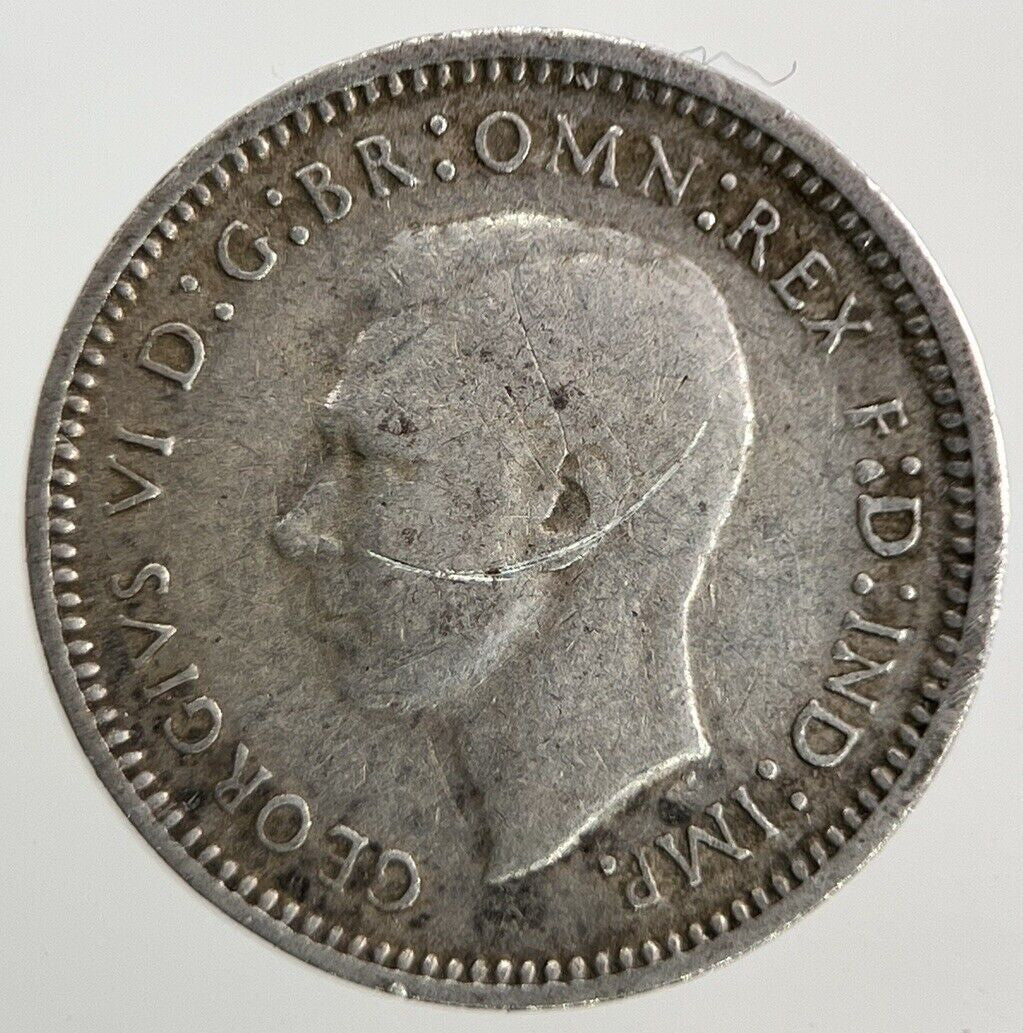 1943 Australia Threepence Silver Coin | Fine Collectable Grade