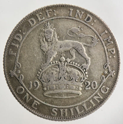 1920 George V Shilling Silver Coin | Fine Collectable Grade