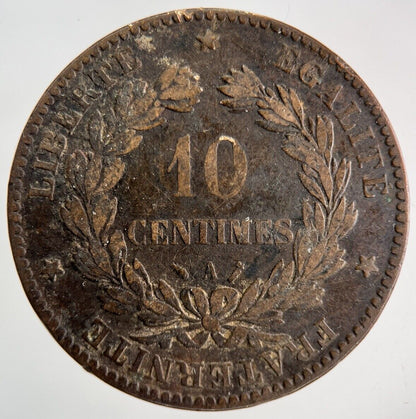 1890 France 10 Centimes Coin | Collectable Grade