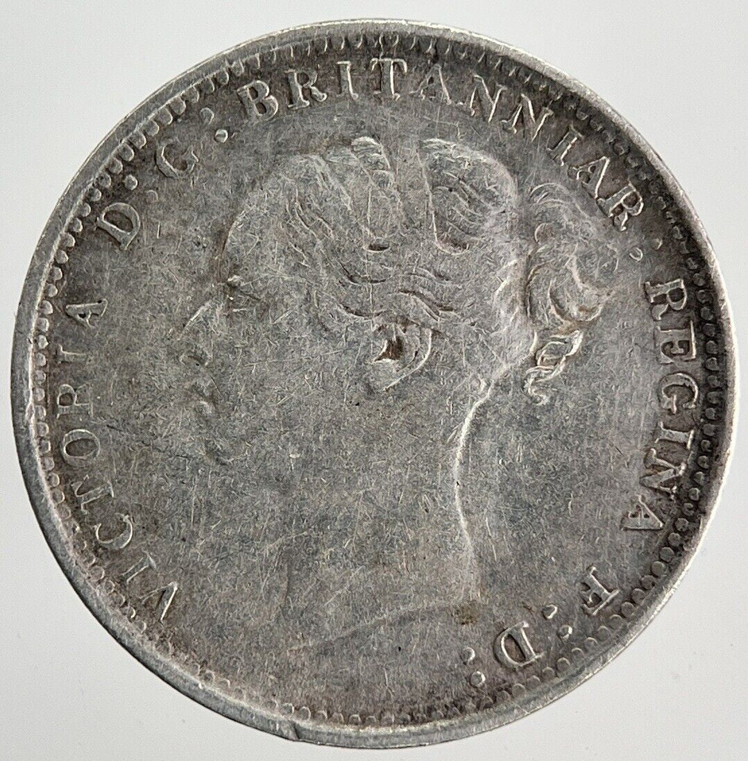 1884 Victoria Threepence Silver Coin | Very High Grade | a9707