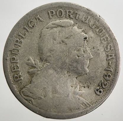 1929 Portugal 50 Centavos Coin | Fair Grade | a7896