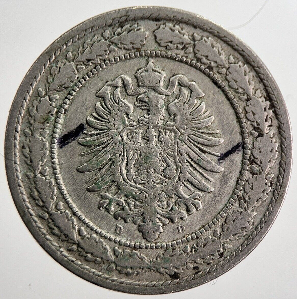 1888-D Germany 20 Pfennig Coin | Fine Collectable Grade | a8388