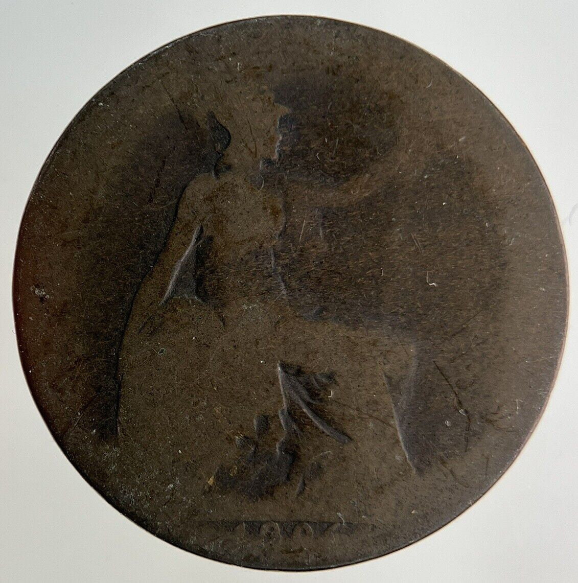 1896 Victoria Half-Penny Coin | Fair Grade