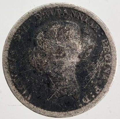 1884 Victoria Threepence Silver Coin | Fair Grade | a7131