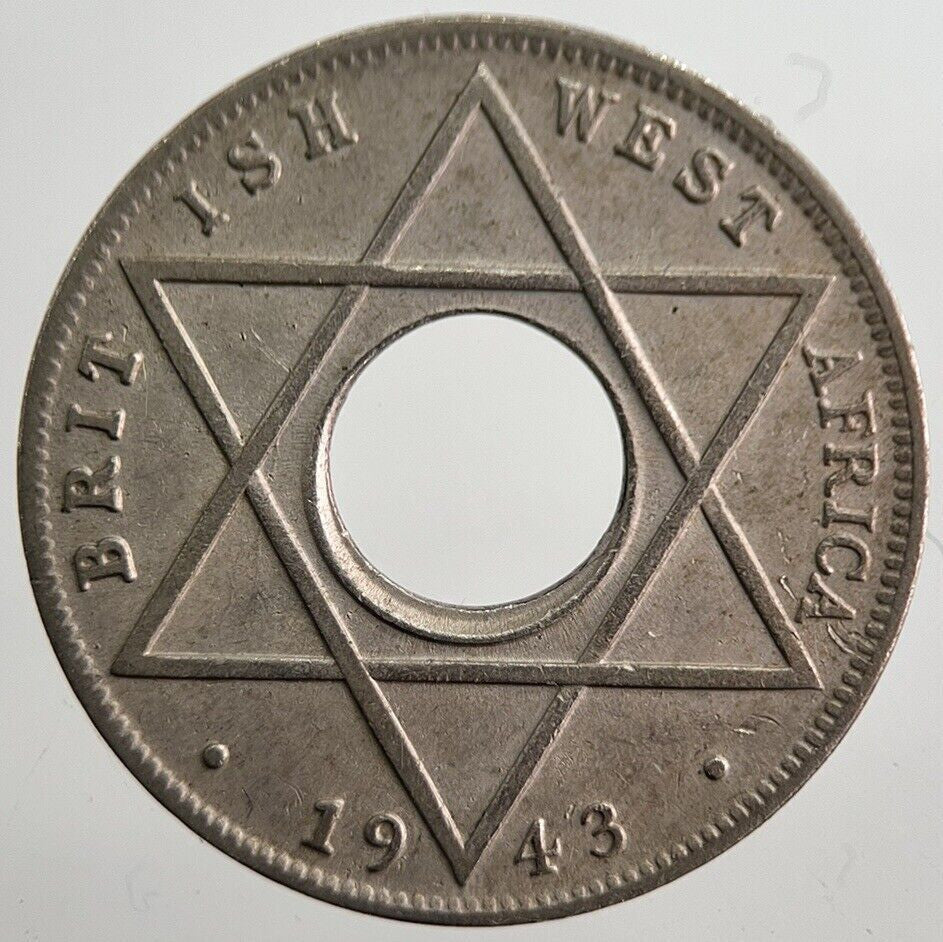 1943 West Africa 1/10 1 One Tenth Of A Penny Coin | Collectable Grade | a7571