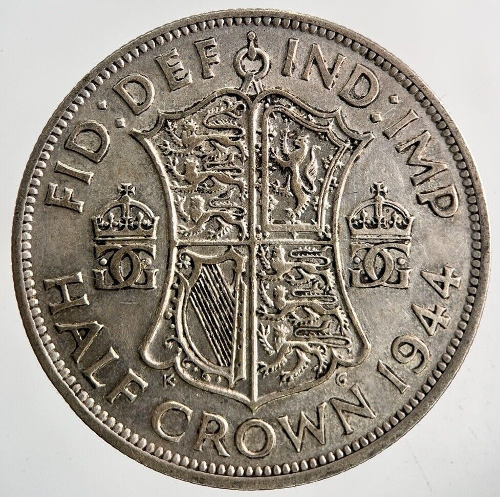 1944 George VI Half - Crown Silver Coin | Fine Collectable Grade