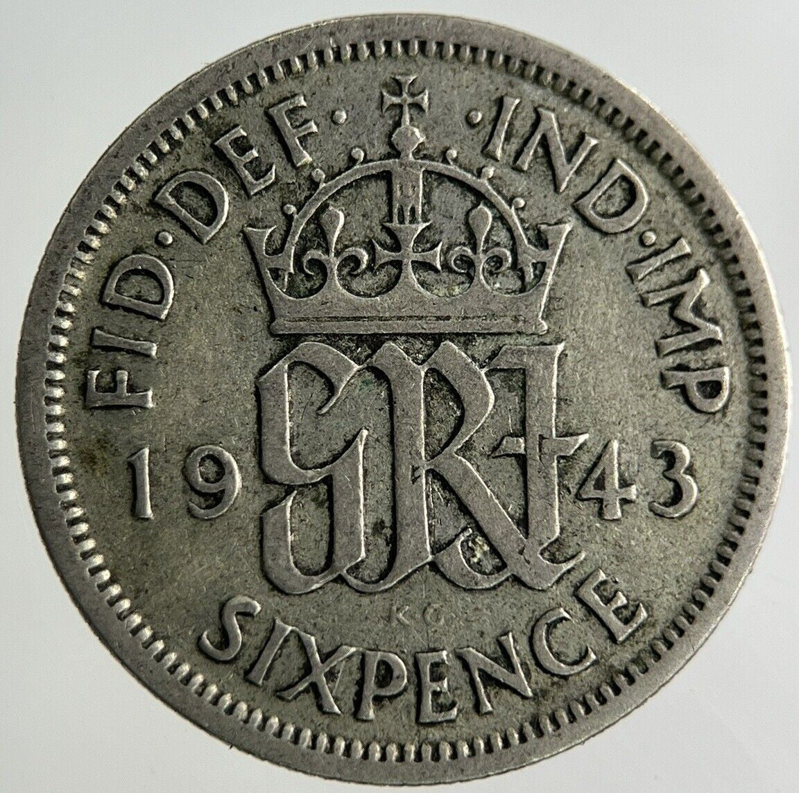 1943 George VI Sixpence Silver Coin | Fine Collectable Grade