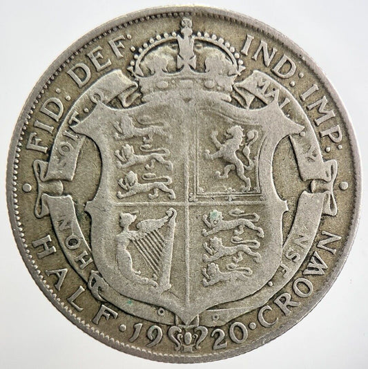 1920 George V Half - Crown Silver Coin | Collectable Grade | a1816