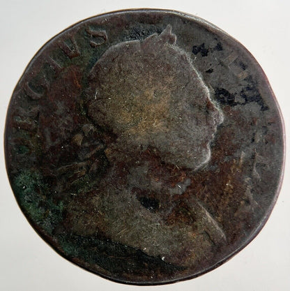 1773 George 3rd III Half - Penny British Coin | Collectable Grade | a9746