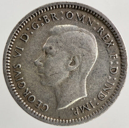 1943 Australia Threepence Silver Coin | Fine Collectable Grade