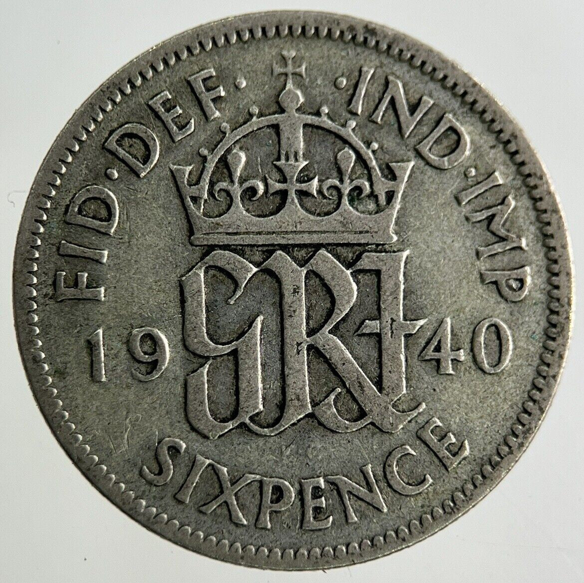 1940 George VI Sixpence Silver Coin | Fine Collectable Grade
