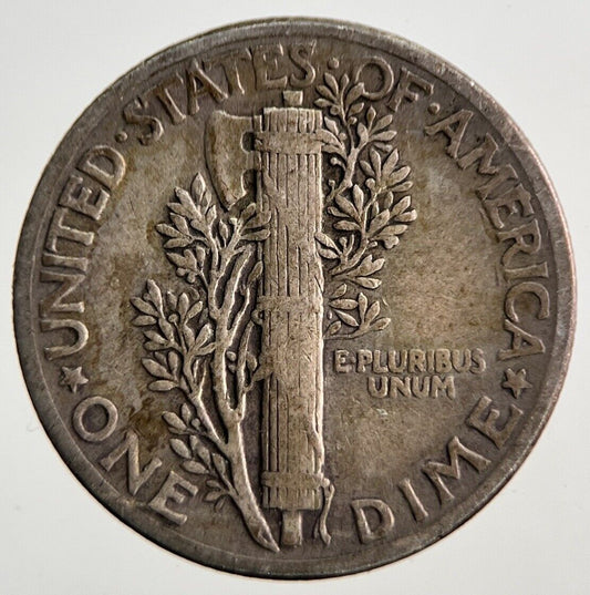 1944 US USA Mercury Dime Silver Coin | Fine Collectable Grade