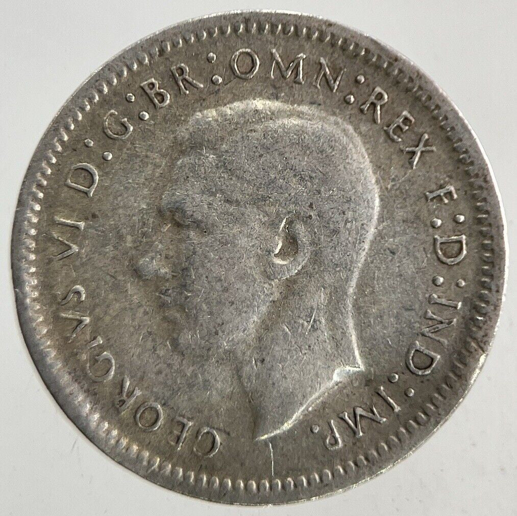1943 Australia Threepence Silver Coin | Fine Collectable Grade