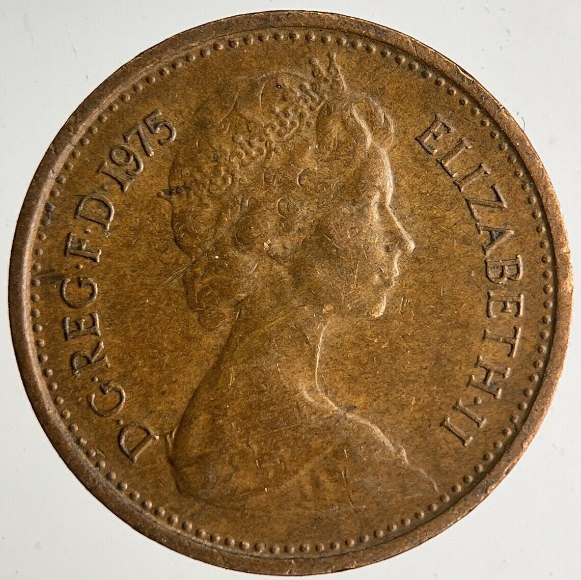 1975 Elizabeth II New 1/2 Half - Penny Coin | Very High Grade
