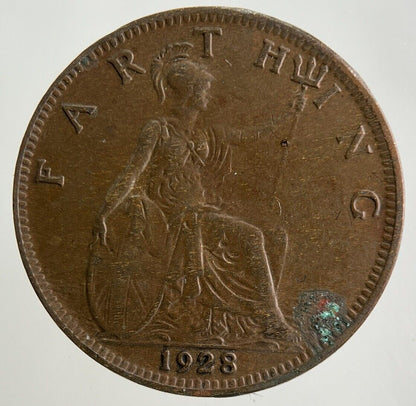 1928 George V Farthing Coin | Fine Collectable Grade