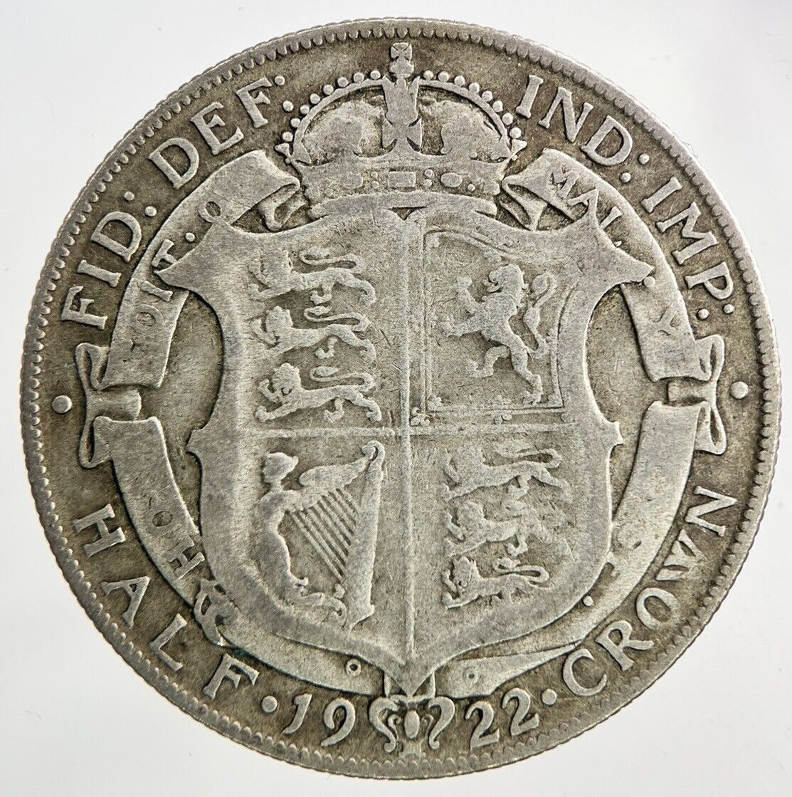 1922 George V Half - Crown Silver Coin | Collectable Grade
