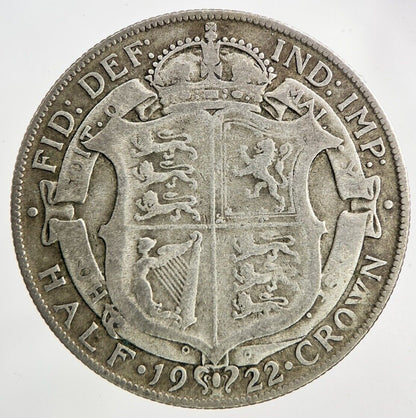 1922 George V Half - Crown Silver Coin | Collectable Grade