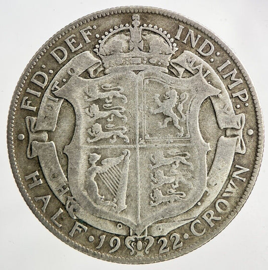 1922 George V Half - Crown Silver Coin | Collectable Grade