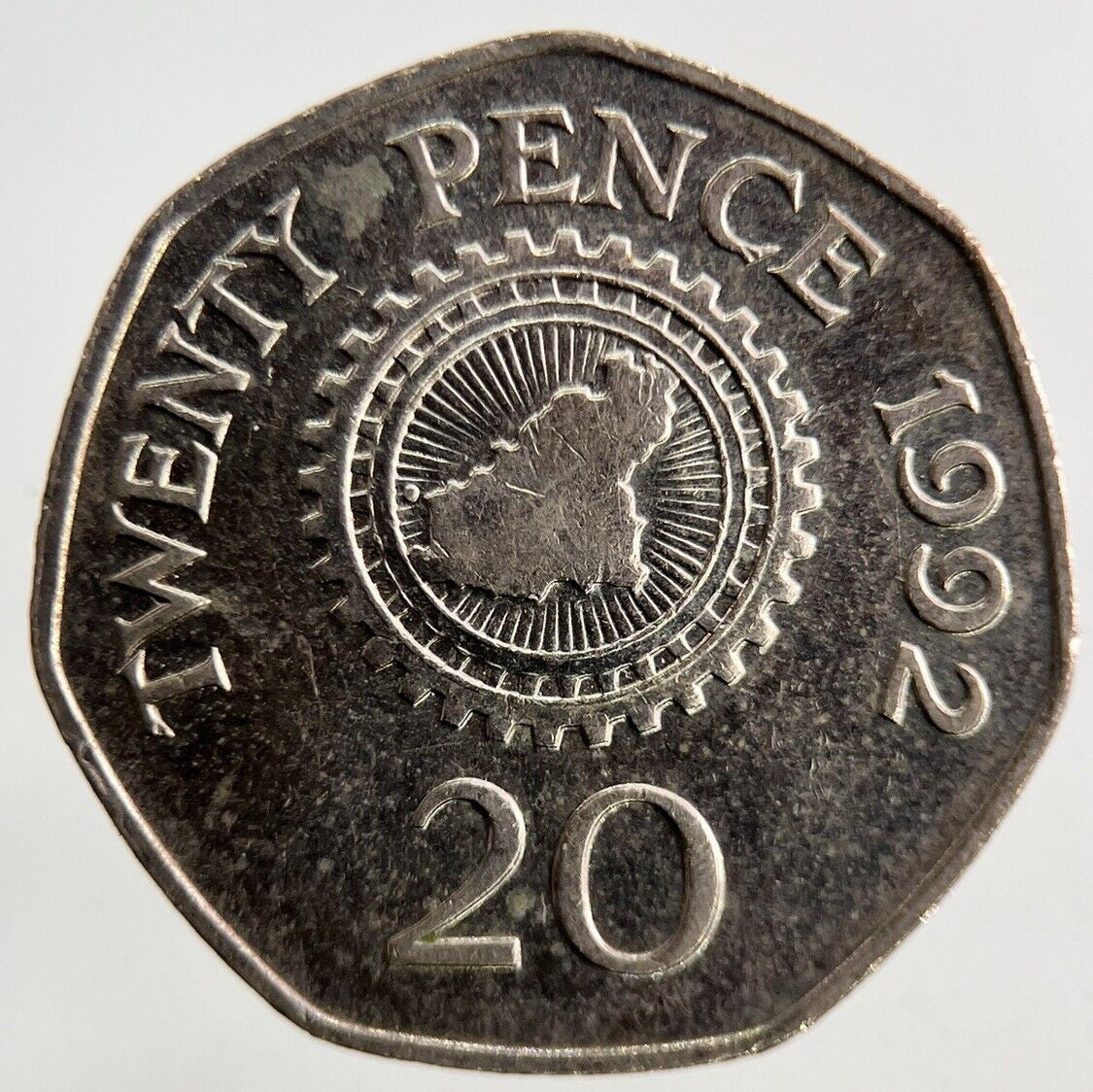 1992 Guernsey 20p Twenty - Pence Coin | Fine Collectable Grade