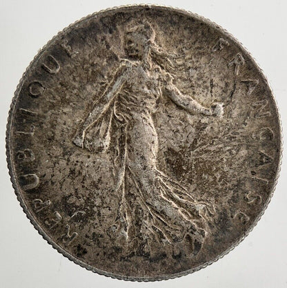 1917 France 50 Centimes Silver Coin | Fine Collectable Grade