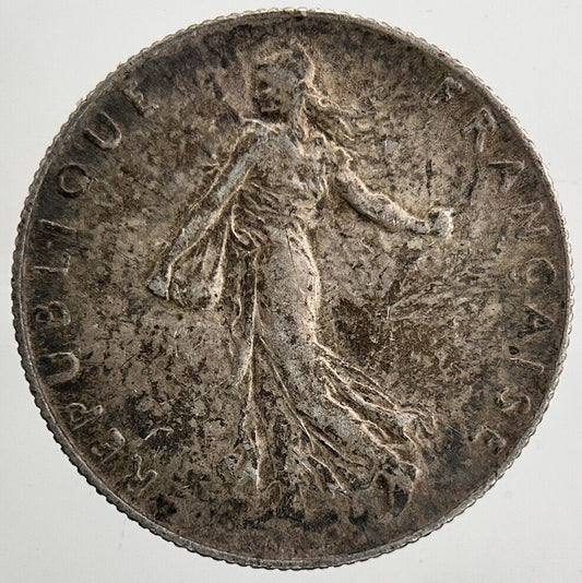 1917 France 50 Centimes Silver Coin | Fine Collectable Grade