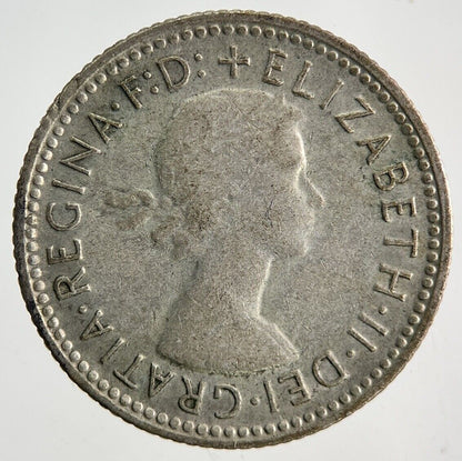 1957 Australia Sixpence Silver Coin | Fine Collectable Grade