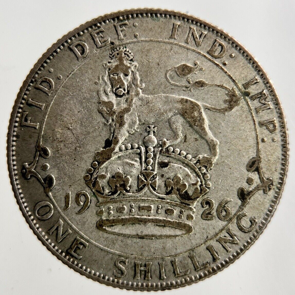 1926 George V Shilling Silver Coin | Fine Collectable Grade