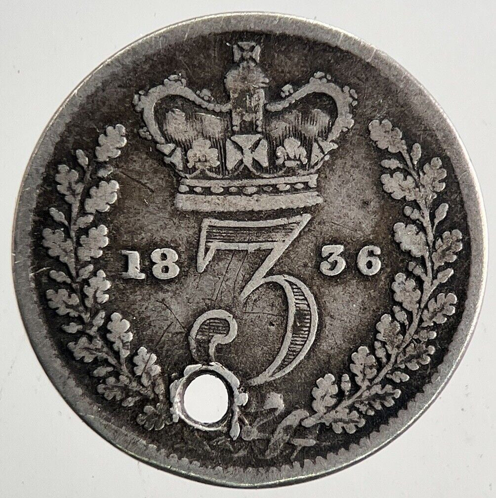 1836 William IV Four - Pence Groat Silver Coin | Fine Collectable Grade | a9607