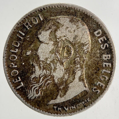 1909 Belgium 50 Cent Silver Coin | Collectable Grade