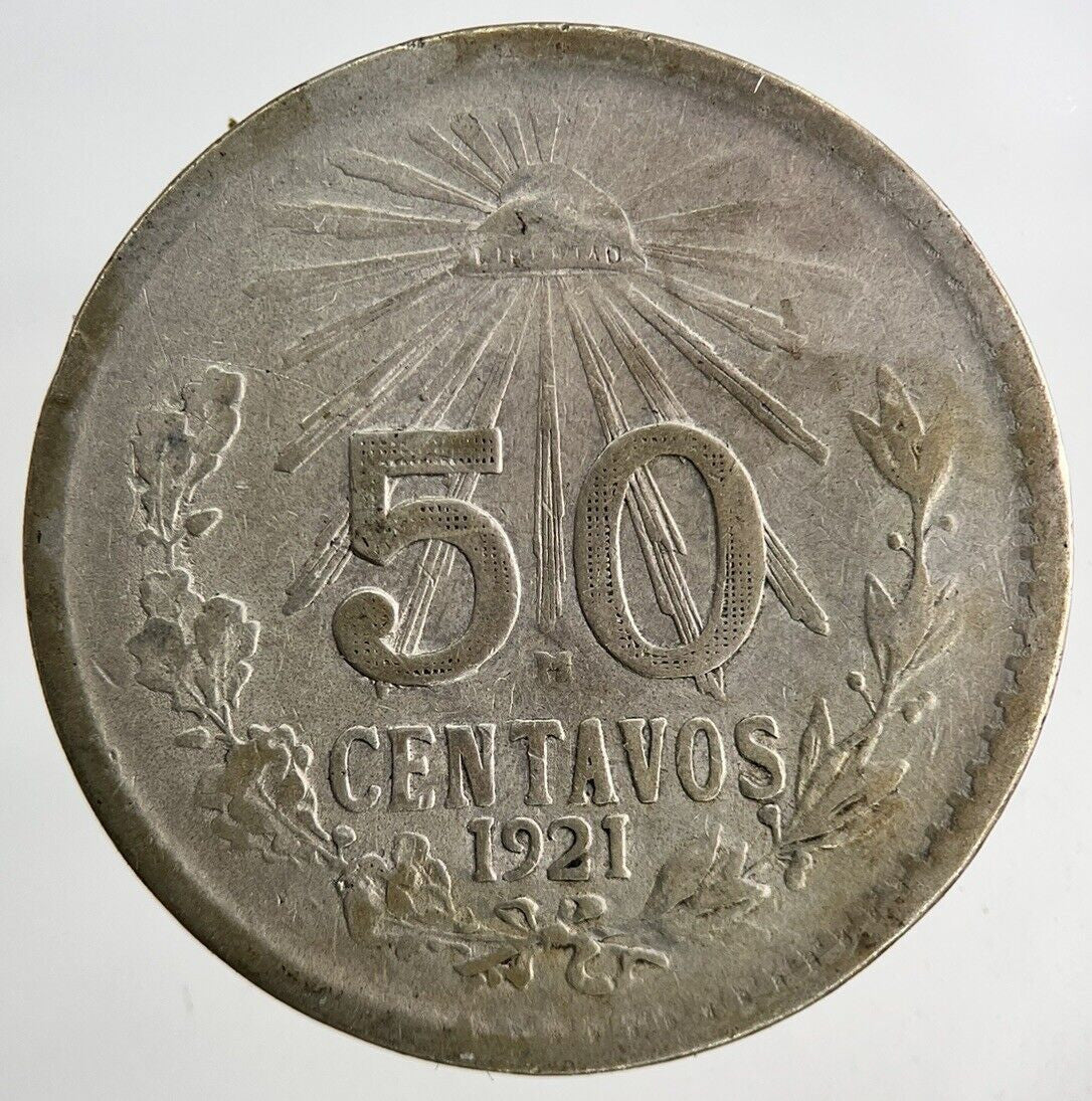 1921 Mexico 50 Centavos Silver Coin | Collectable Grade