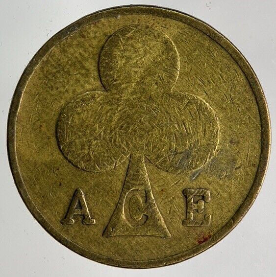 Old Retro London Cafe Ace Gaming Token Coin | Fine Collectable Grade