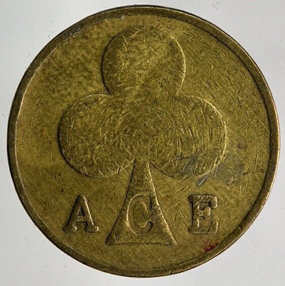 Old Retro London Cafe Ace Gaming Token Coin | Fine Collectable Grade