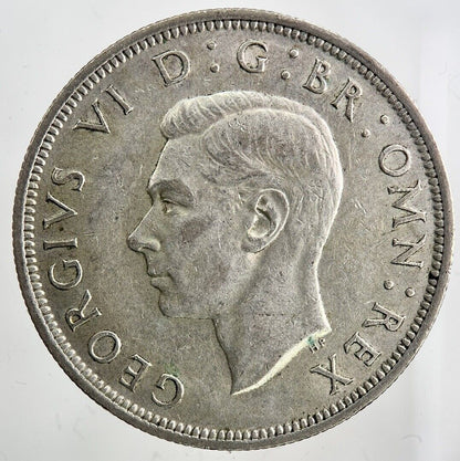 1940 George VI Half - Crown Silver Coin | Fine Collectable Grade