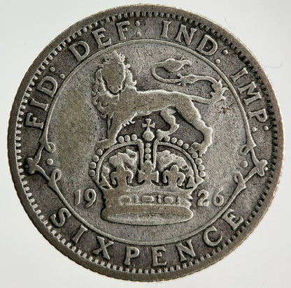 1926 George V Sixpence Silver Coin | Collectable Grade