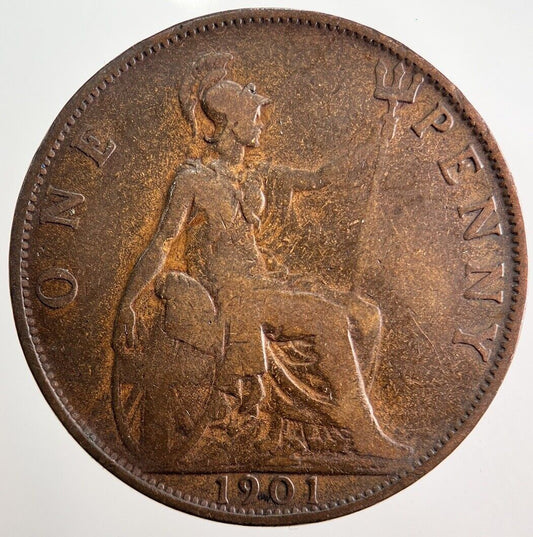 1901 Victoria One Penny Coin | Collectable Grade