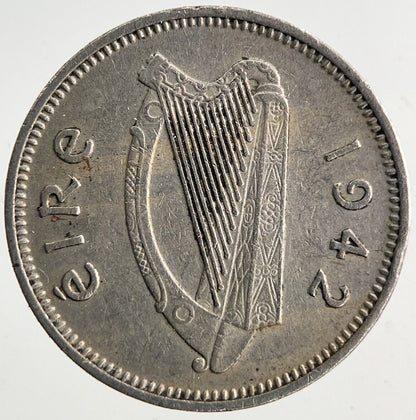 1942 Irish Threepence Coin | Very High Grade