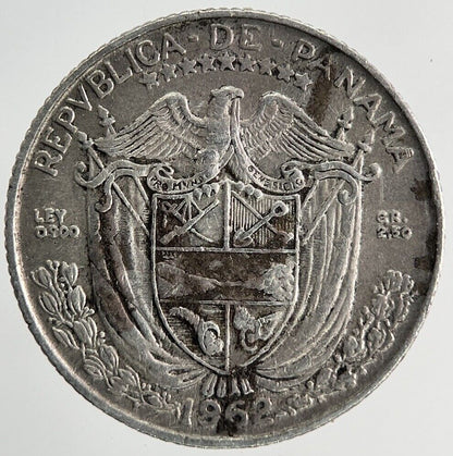 1962 Panama 1/4 Balboa Silver Coin | Fine Collectable Grade