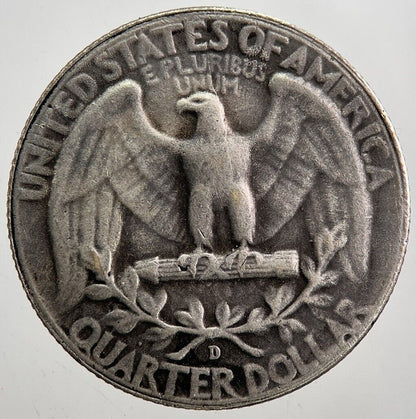 1948 - D US USA Quarter Dollar Silver Coin | Fine Collectable Grade | a7954