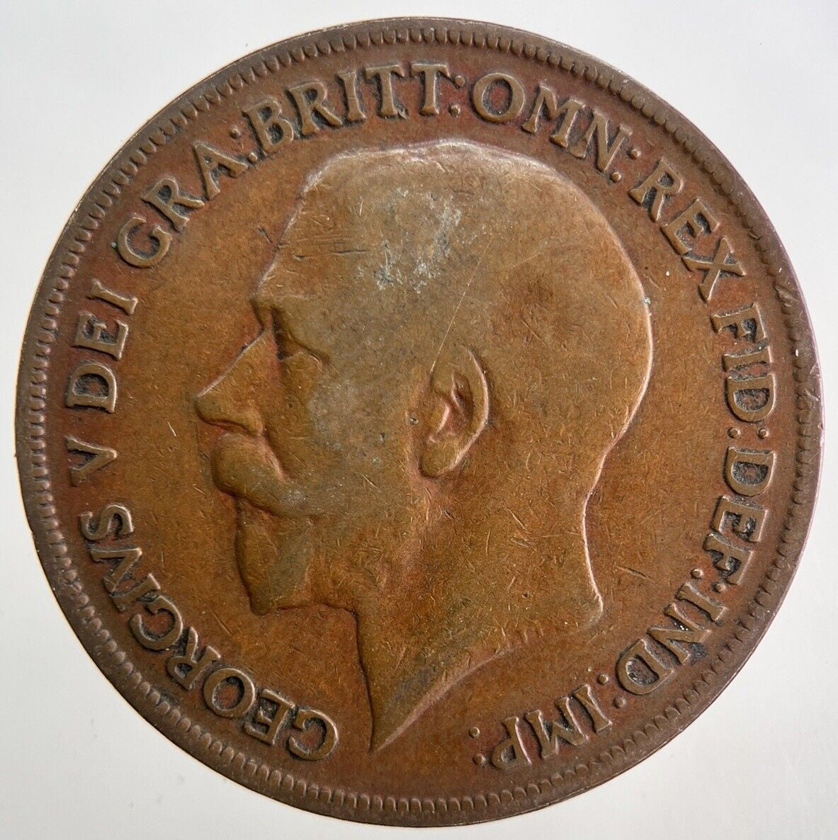 1918 - KN George V One Penny Coin | Collectable Grade