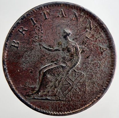 1807 George 3rd III Half-Penny Coin | Fine Collectable Grade | a6225