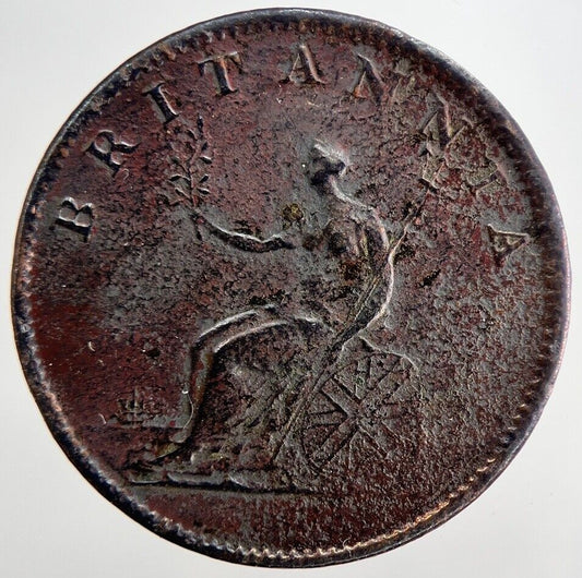 1807 George 3rd III Half-Penny Coin | Fine Collectable Grade | a6225