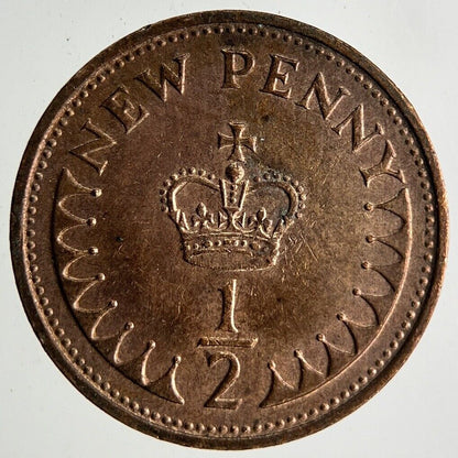 1971 Elizabeth II 2nd New Half - Penny Coin | Very High Grade