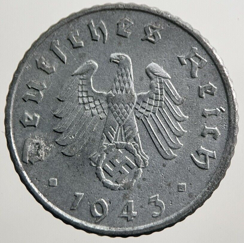1943 - A Germany Nazi 5 Pfennig Coin | Fine Collectable Grade | a2560