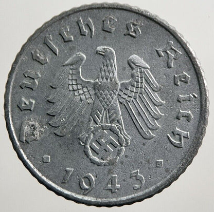 1943 - A Germany Nazi 5 Pfennig Coin | Fine Collectable Grade | a2560